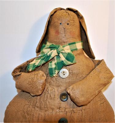 2 Dolls - Vintage "Lumpy" Doll 12" H & Soft Face Eclectic "Angel" Doll