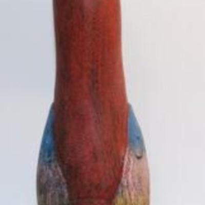 2 "Asian Style" Wood Statues - 11" & 8" H & Toucan Style Wood Bird 12" H x 5" W & All Solid...