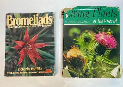 Vintage Plant Book Lot 1 - Bromeliads & Living Plants of the World