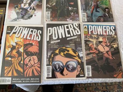 Powers, Neverwhere, Negative Born comic collection lot, in sleeves