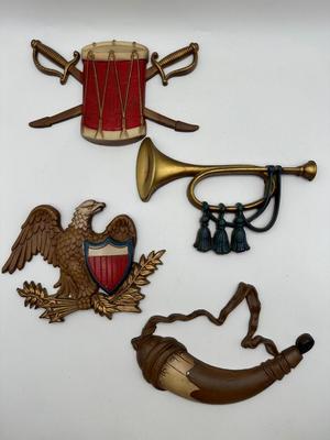 SEXTON Cast Metal Wall Hangings (4)