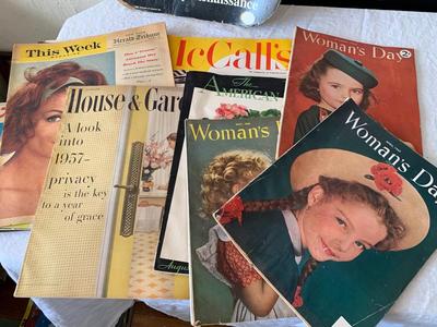 Lot of 7 Vintage ladies magazines McCall's, Woman's Day, House & Garden,