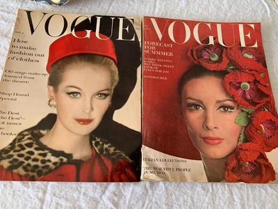 2 Vintage Vogue magazines
