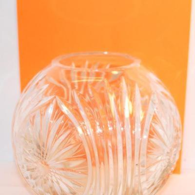 All Glass Candy Dish and Glass Candle Holder & Heavily Etched Glass Bowl - 7" H x 7" W