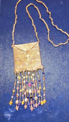 Art to Wear - Bead Necklace Amulet Bag