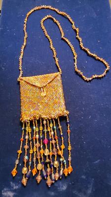 Art to Wear - Bead Necklace Amulet Bag