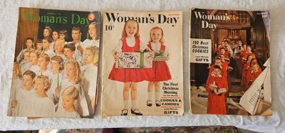 3 vintage Woman's Day magazines