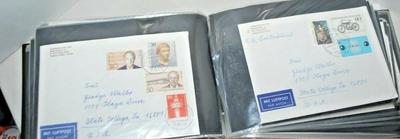German Stamps and Envelopes Collection - 102 Envelopes
