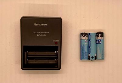 Fujifilm Battery Charger with 3 Rechargeable AA Batteries
