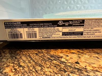 Frigidaire 1.8 Cubic Ft. Capacity 30" wide Over the Range Microwave in Stainless Steel