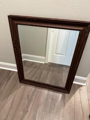 Dark Walnut Mirror