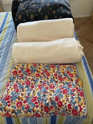 flowered quilt sold (MZ)