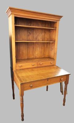 1872 Slant Front Desk w/ Bookcase top
