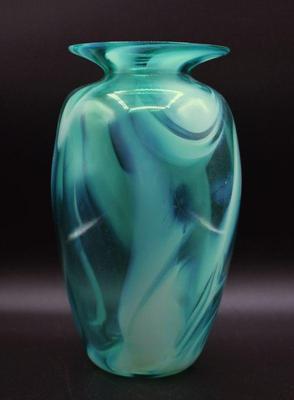 Signed Art glass Vase