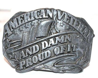 "American Veteran" Belt Buckle