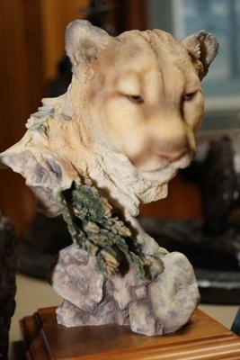 Signed and numered , Outlook 483/2500
resin sculpture of fine detail 