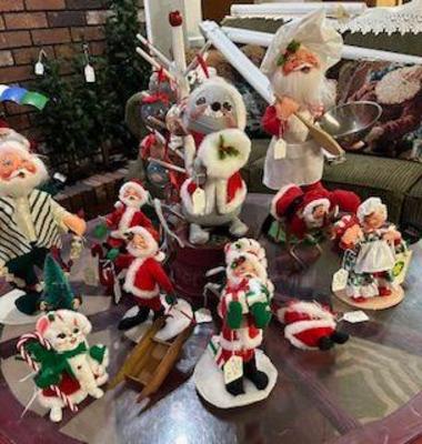 Collection of Annalee Christmas Figures