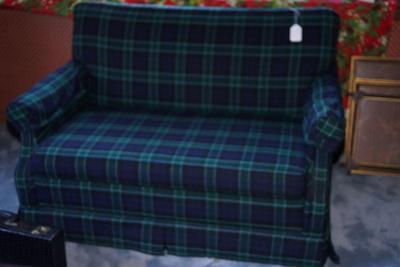 Sofa sleeper in plaid. Nice and clean and single size. perfect for the dorm room or cabin.