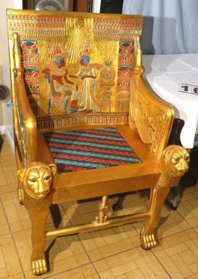 King Tut Throne Chair