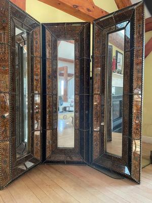 3-panel Asian mirror