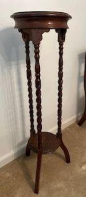 Plant Stand with Barley Twist Legs