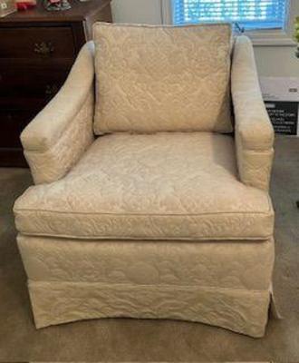 Ivory Upholstered Club Chair