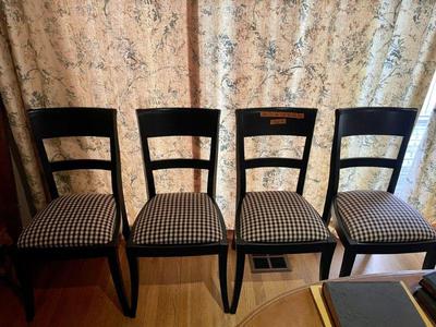 set of four dining chairs