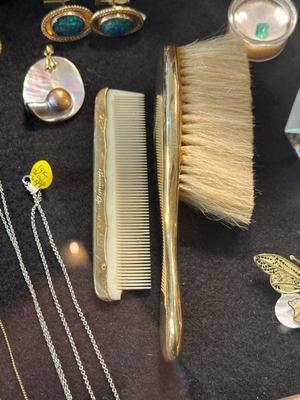 14k comb and brush