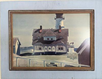 Vintage framed Edward Hopper 20x14  $50
