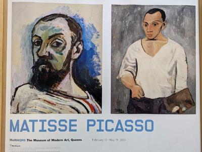NEW Vintage MATISSE PICASSO 2003 30x20/23.5/20 MOMA Queens Posters $75/pr
