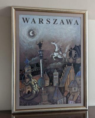 Józef Wilkoń, Polish Artist, Warszawa Poster 43.5x32 $75