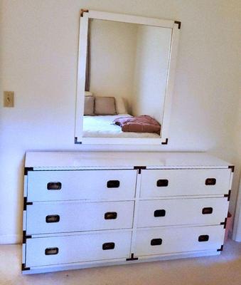 MCM Campaign Style dresser with mirror $275 60