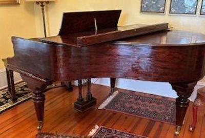 Mahogany Baby Grand Piano