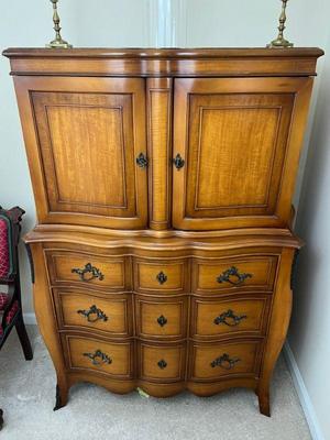 Vintage French Provincial Style Wardrobe 
