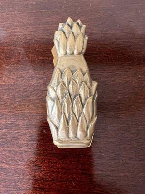 Brass Pineapple Letter Clip From The Whaler Ltd In Lahaina, Hawaii