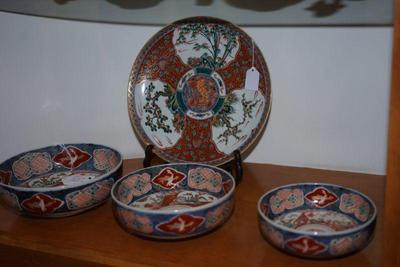 Japanese Imari nesting bowl set 