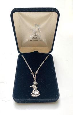 Sterling Hummel Club necklace