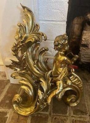 Bronze Chenets 