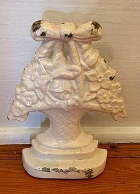 Antique French Cast Iron Door Stop