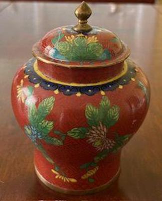 Cloisonne Ginger Jar