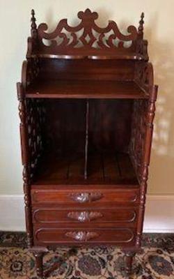 Antique Mahogany Music Cabinet