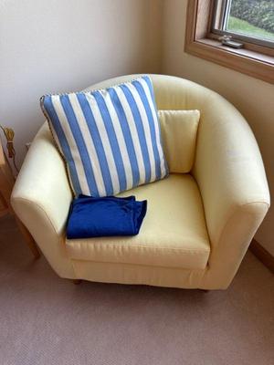 Yellow side chair