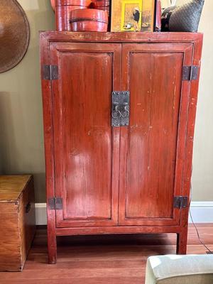 Antique lacquer cabinet