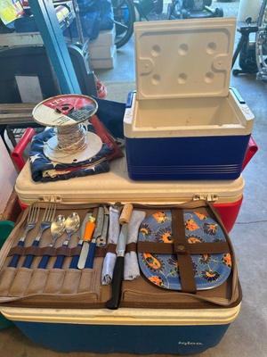 Picnic supplies & coolers