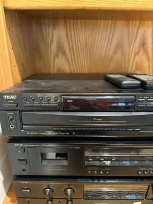 TEAC PD-D2500 CD multi player & Nakamichi CR cassette deck & High Def tuner amplifier
