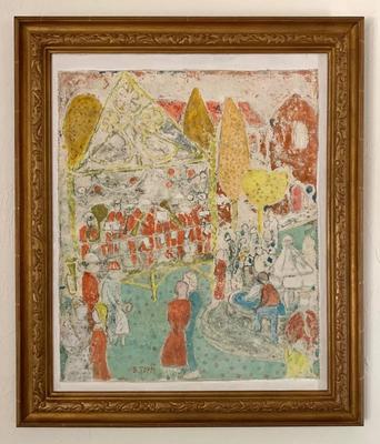 Fresco signed B. Toppi, 19x24”