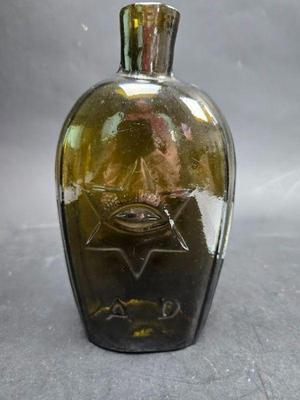 Masonic All Seeing Eye AD And Star Of David With Fist CRJA Probably Stoddard NH 1842-1850 Flaw Shown