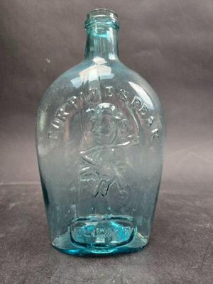 For Pikes Peak Old Rye - Pittsburgh, PA - Man In Hat - Eagle With Banner - Pontil - About 9 Inches -  