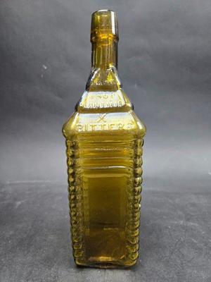 Drakes Plantation Bitter's Bottle In Yellow / Gold 10.5 Inches Tall 1860 Plantation X Bitters