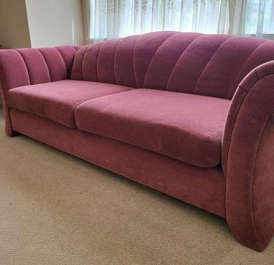 Fabric 1960-70's Two Seat Tufted Sofa